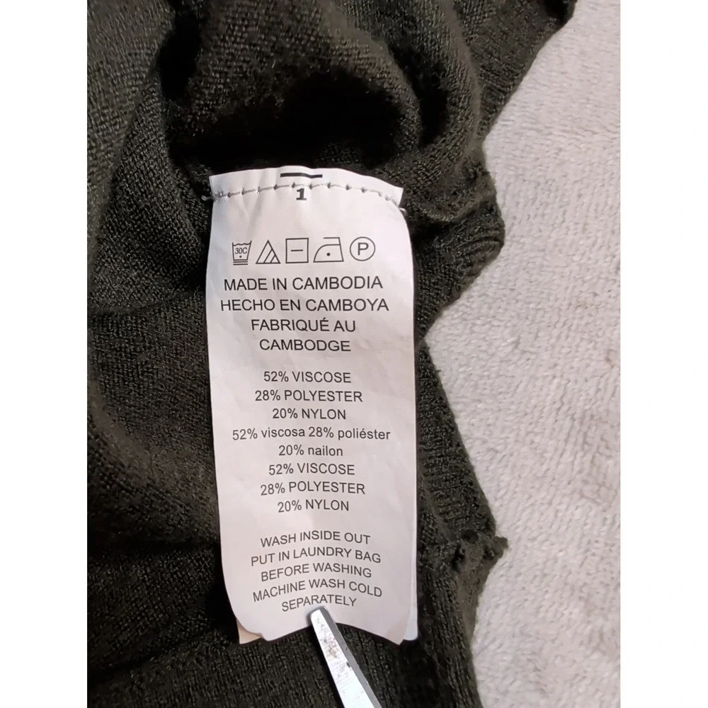 Michael Kors Black Knit Sweater Womens L 3/4 Sleeve Lightweight Top‎